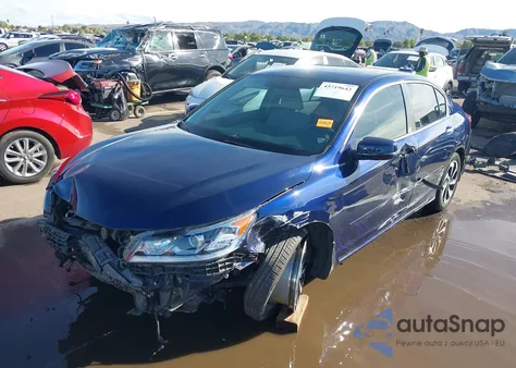 2017 Honda Accord Ex z USA, uszkodzony, nr VIN 1HGCR2F7XHA065190